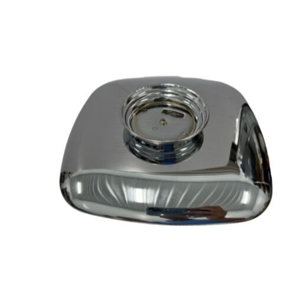 MILBERN CREATIONS 10" Mid Century Modern Chrome Atomic Serving Dish Tray Handle - Picture 3 of 4